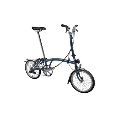 Brompton H6L 2019 Folding Bike Tempest Blue (USD 838) Maliocycling Nibung