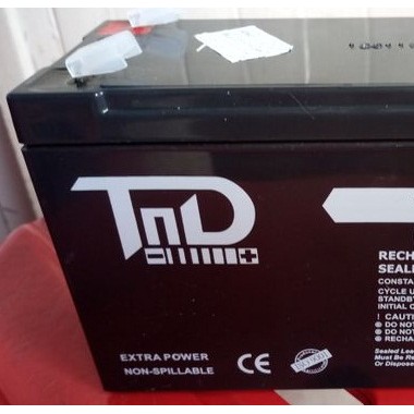 Jual murah Battery UPS 7.2 AH merk TND