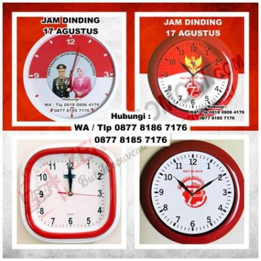 Souvenir pernikahan Jam merah putih custom Special Kemerdekaan Berkat Usaha Maju