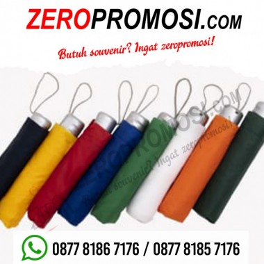 Souvenir Payung lipat 3 rangka biasa - payung promosi