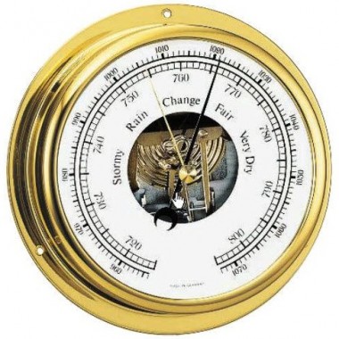 alat ukur tekanan udara,nautical aneroid barometer trivi