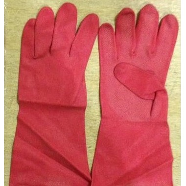 sarung tangan karet serbaguna kimia,rubber natural hand glove 32cm seagull