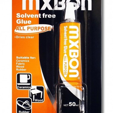 Mxbon glue solvent free fabric,Lem kain 20Ml transparan