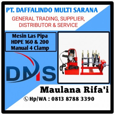 Mesin Las Pipa Hdpe SHDS 200 Manual 4 Clamps