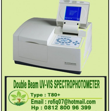 Double Beam UV-VIS SPECTROPHOTOMETER type T80+