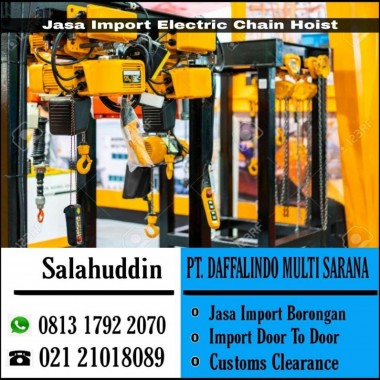 Jasa Import Electric Chain Hoist | 081317922070