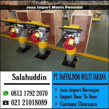 Jasa Import Mesin Pemadat | 081317922070