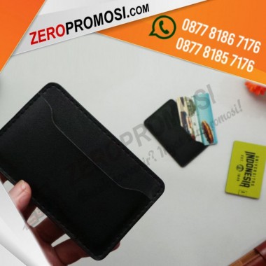 Packaging Flashdisk Kartu Leather Pouch Eksklusif Bisa Cetak Logo