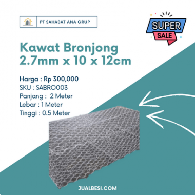 Kawat Bronjong 2.7mm x 10 x 12cm