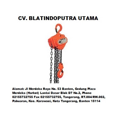 Chain Block / Takel 1 - 5 Ton MILTON