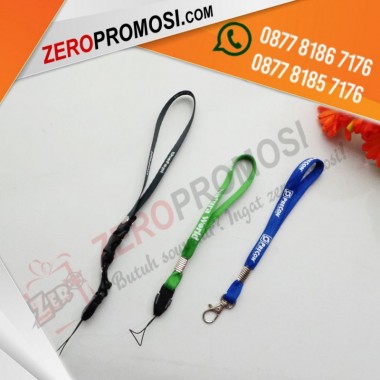 Produk Tali Pendek Gelang Id Card Lebar 1 cm Custom Cetak Logo