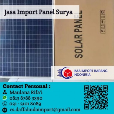 Jasa Import Panel Surya | Jasa Import Borongan | Jasa Import Resmi