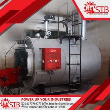 Steam Boiler SSBH-1T - Samson Indonesia Boiiler - 1000 kg/hr Samson Djawa Perkasa