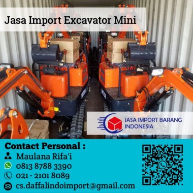 Jasa Import Excavator Mini | Jasa Import Borongan | 0813 8788 3390