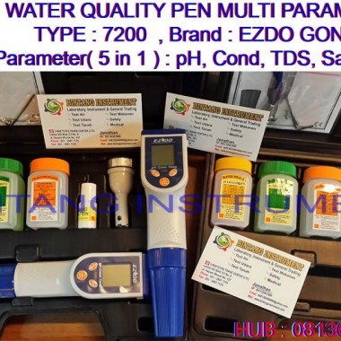081362449440 Jual Multi Parameter PORTABLE pH/ COND/ TEMPERATURE/ TDS/ SALT BI-7200