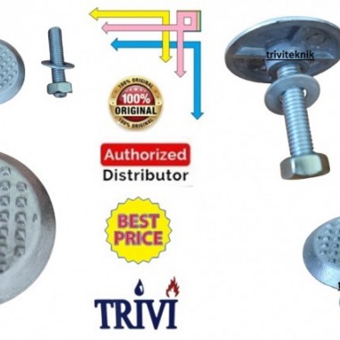 tactile guiding blind road stud almunium,penunjuk arah jalan tunanetra