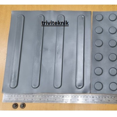 blind road tactile guiding paving safety rubber sidewalk,jalan difable