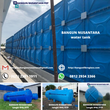 fabrikasi fiberglass pembuatan roof tank/tangki panel dan tangki stp/ipal untuk pengolahan limbah