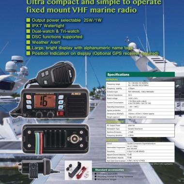ALINCO DR-MX15 VHF Marine Transceiver