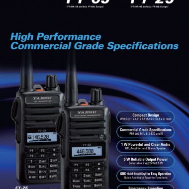 YAESU FT-25R VHF 5W Single Band FM Handheld Transceiver