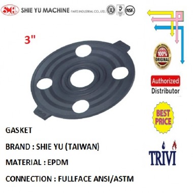 EPDM flange gasket packing rubber fullface ansi SH 3inches karet
