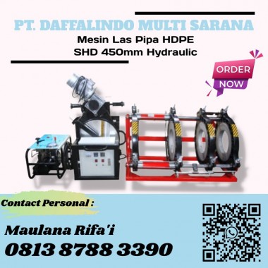 Mesin Penyambung Pipa HDPE SHD 450mm Hydraulic