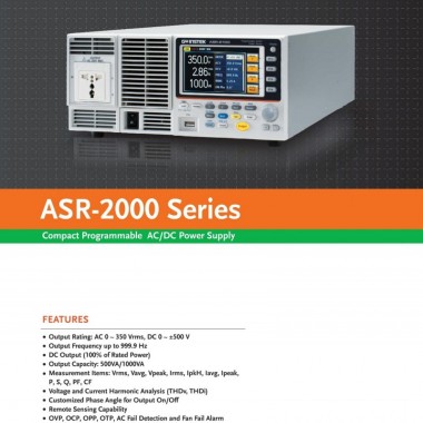 GW Instek ASR-2100 Programmable AC/DC Power Source