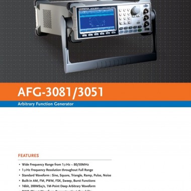 GW Instek AFG-3081 80MHz Arbitrary Function Generator