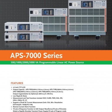 GW Instek APS-7050 500VA Programmable Linear AC Power Sources