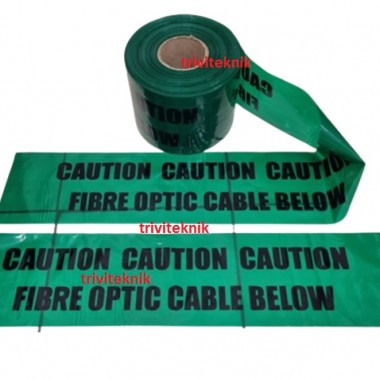 caution fibre optic cable below Warning tape underground,tanda pita