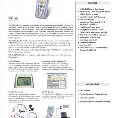GW Instek LCR-915 Handheld LCR Meter