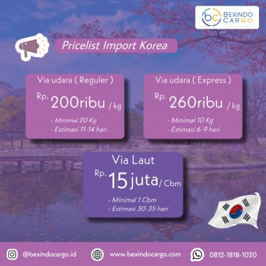 Jasa Import Door to door | Jasa Import dari Korea | 0812 1818 1020
