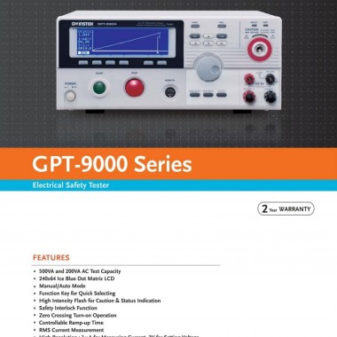 GW Instek GTP-9904 AC/DC Withstanding Voltage/Insulation Resistance/Ground Bond Tester