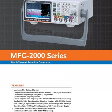 GW Instek MFG-2130M 30MHz Single Channel Arbitrary Function Generator with Pulse Generator