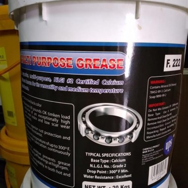 calcium grease multi purpose UPS F222,gemuk stempet kalsium nlgi 2