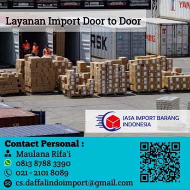 Jasa Import Layanan Import Door to Door - 0813 8788 3390