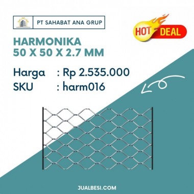 HARMONIKA 50 X 50 X 2.7 MM