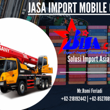 JASA IMPORT CRANE BARU/BEKAS - BISA CARGO