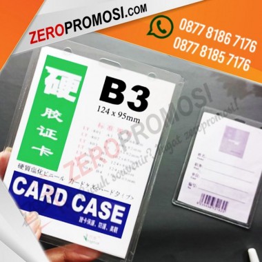 Tempat Kartu Nama Card Case B3 Mika Transparan Murah