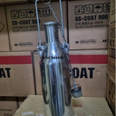 sampling sample can weighted beaker sus,botol sampel minyak