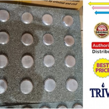 tactile blind road stud alumunium dot,pemandu tunanetra guiding block