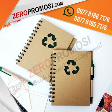 Memo Notebook Ramah Lingkungan N-803 Jilid Spiral Cetak Logo