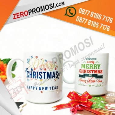 Souevnir Mug Edisi Natal - Hadiah Custom Mug Merry Christmas