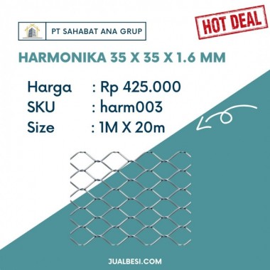 HARMONIKA 35 X 35 X 1.6 MM