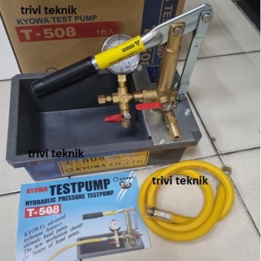 Test pump manual kyowa T508 hydrolic water pressure, tes tekanan pipa