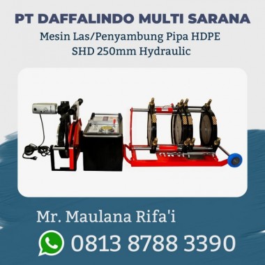 Mesin Penyambung Pipa HDPE SHD 250mm Hydraulic