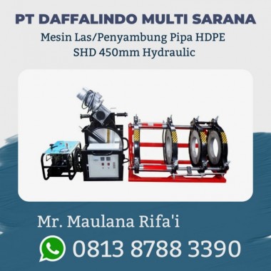 Mesin Penyambung Pipa HDPE SHD 450mm Hydraulic