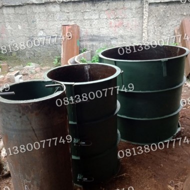 Cetakan Pipa Gorong Gorong Bulat / Cetakan Buis Beton Ukuran 50 x 100 cm