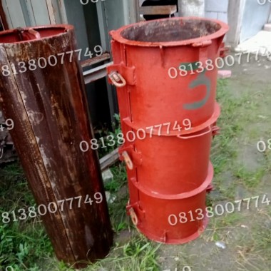 Cetakan Pipa Gorong Gorong Bulat / Cetakan Buis Beton Ukuran 30 x 100 cm