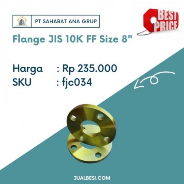 Flange JIS 10K FF Size 8"